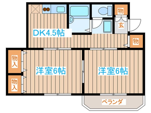 ホルンハイツの物件間取画像